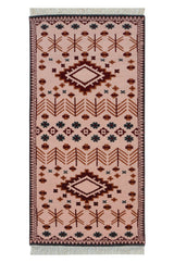 Mavi Pink Handknotted Runner Rugrugs