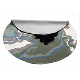 Melange Green Round Rug The Rugs Story