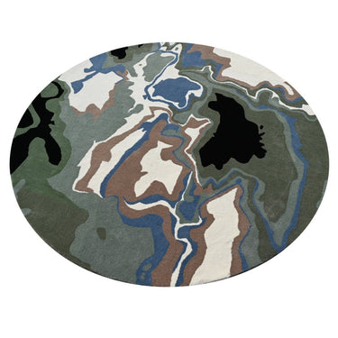 Melange Green Round Rug The Rugs Story