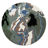 Melange Green Round Rug The Rugs Story