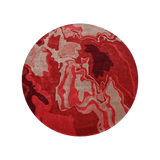 Melange Red Round Rugrugs