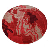 Melange Red Round Rugrugs