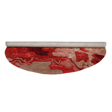 Melange Red Round Rugrugs