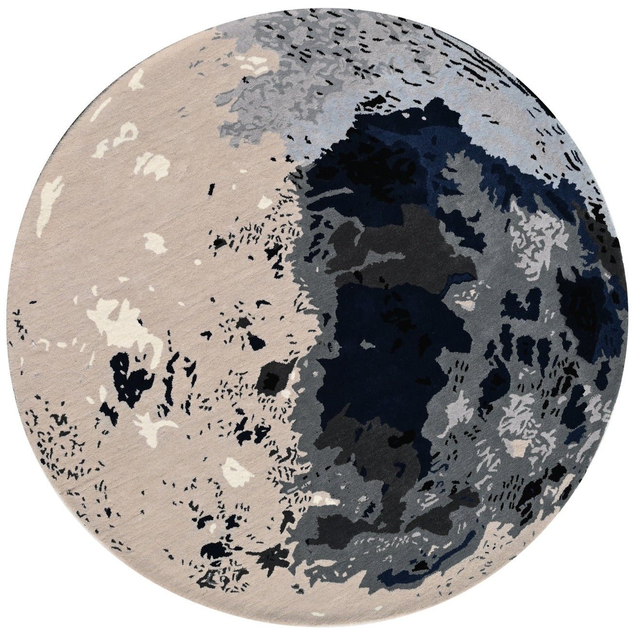 Moon Round Handmade Rugrugs