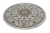 Nain Round White HandKnotted Rug - The Revival Projectrugs