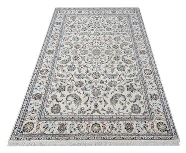 Nain White HandKnotted Rug - The Revival Projectrugs