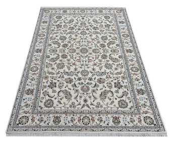 Nain White HandKnotted Rug - The Revival Projectrugs