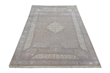 Nain Wool Viscose HandKnotted Rug - The Revival Projectrugs