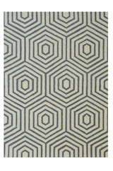 Nexus White Grey Handmade Rugrugs