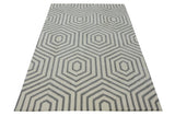 Nexus White Grey Handmade Rugrugs