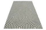 Nexus White Grey Handmade Rugrugs