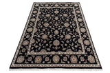 Noorani Wool Silk Black HandKnotted Rugrugs