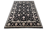 Noorani Wool Silk Black HandKnotted Rugrugs