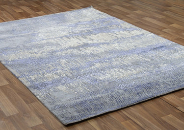 Ocean Breeze Wool Viscose Handknotted Rug
