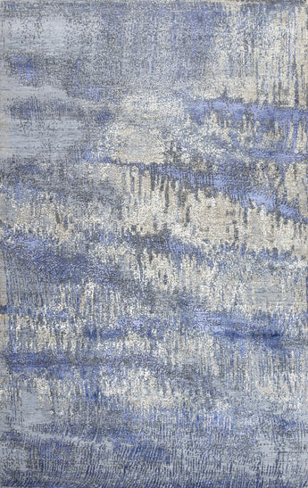 Ocean Breeze Wool Viscose Handknotted Rug