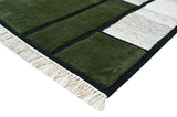 Pebbles and Moss Wool Handwoven Dhurrierugs