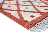 Phuleri Wool Red Handwoven Dhurrierugs