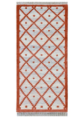 Phuleri Wool Red Handwoven Dhurrierugs