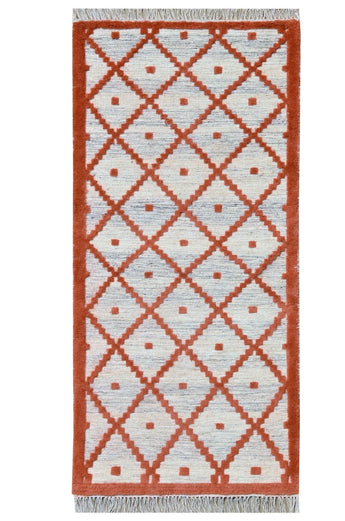 Phuleri Wool Red Handwoven Dhurrierugs
