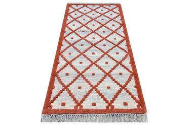 Phuleri Wool Red Handwoven Dhurrierugs