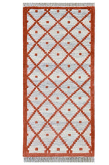 Phuleri Wool Red Handwoven Dhurrierugs