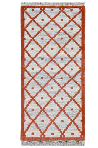 Phuleri Wool Red Handwoven Dhurrierugs