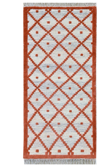 Phuleri Wool Red Handwoven Dhurrierugs