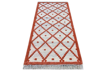 Phuleri Wool Red Handwoven Dhurrierugs