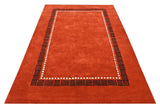 Red Modern Wool Rugrugs