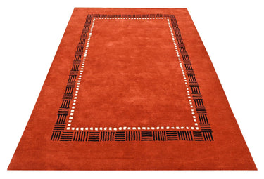 Red Modern Wool Rugrugs