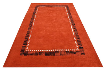 Red Modern Wool Rugrugs