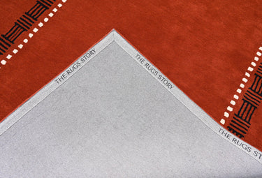 Red Modern Wool Rugrugs