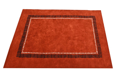 Red Modern Wool Rugrugs