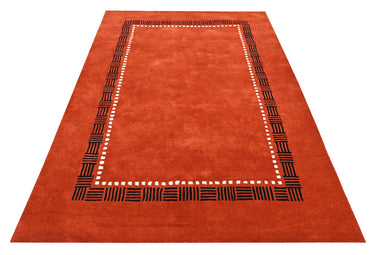 Red Modern Wool Rugrugs