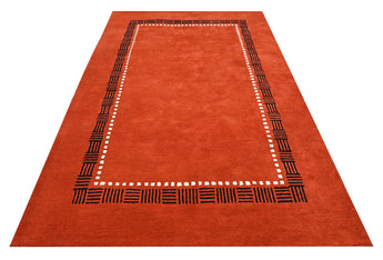 Red Modern Wool Rugrugs