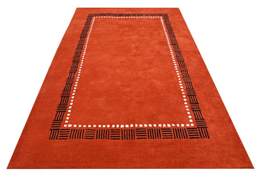 Red Modern Wool Rugrugs