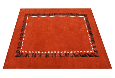 Red Modern Wool Rugrugs