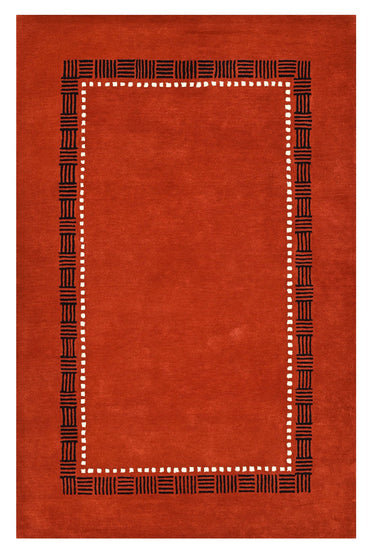 Red Modern Wool Rugrugs