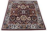 Red Square Traditional Handmade Rugrugs