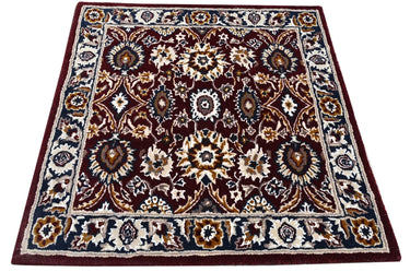 Red Square Traditional Handmade Rugrugs