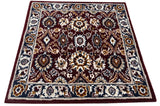 Red Square Traditional Handmade Rugrugs