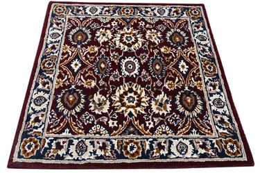 Red Square Traditional Handmade Rugrugs
