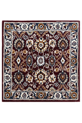 Red Square Traditional Handmade Rugrugs