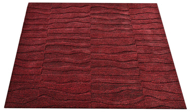 Red Swirl Textured Handmade Rugrugs