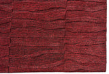 Red Swirl Textured Handmade Rugrugs