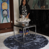 Reflections Blue Handmade Rugrugs