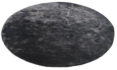 Reflections Round Black Handmade Rugrugs