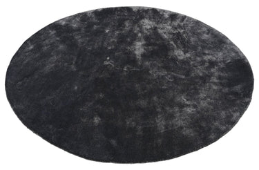 Reflections Round Black Handmade Rugrugs