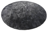 Reflections Round Black Handmade Rugrugs