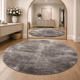 Reflections Round Grey Handmade Rug The Rugs Story